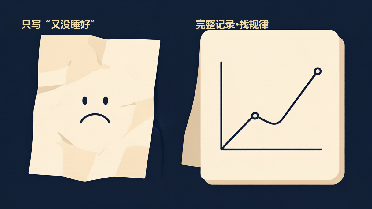 插图2：两种记法对比——只写